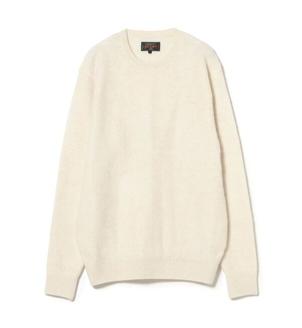 BEAMS PLUS「7ゲージ ガーター ステッチ クルーネック」|ニット・セーター|