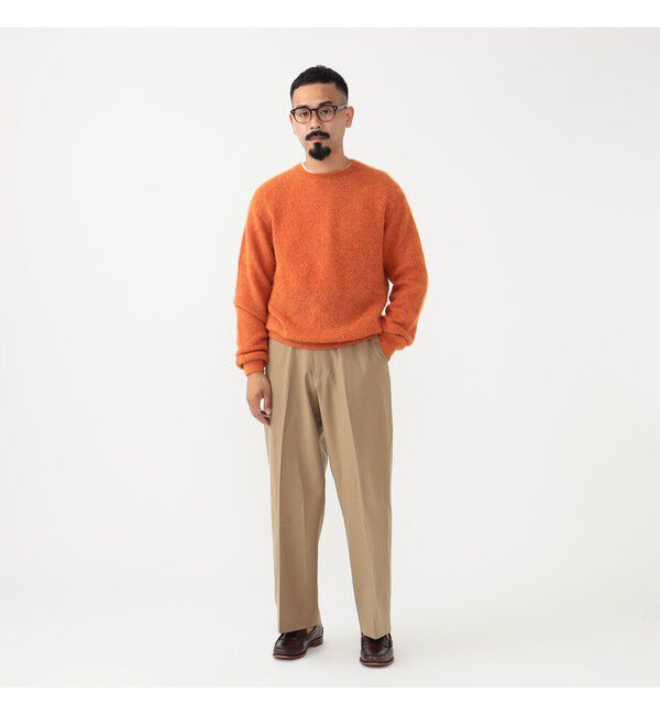 BEAMS PLUS「7ゲージ ガーター ステッチ クルーネック」|ニット・セーター|