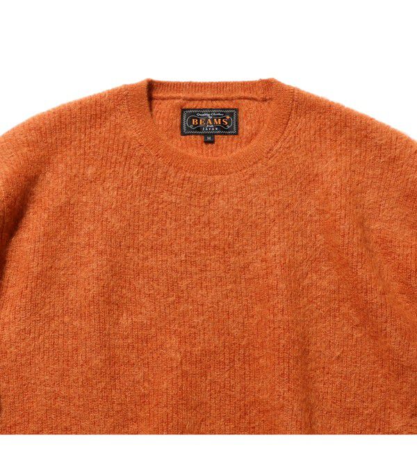 BEAMS PLUS「7ゲージ ガーター ステッチ クルーネック」|ニット・セーター|