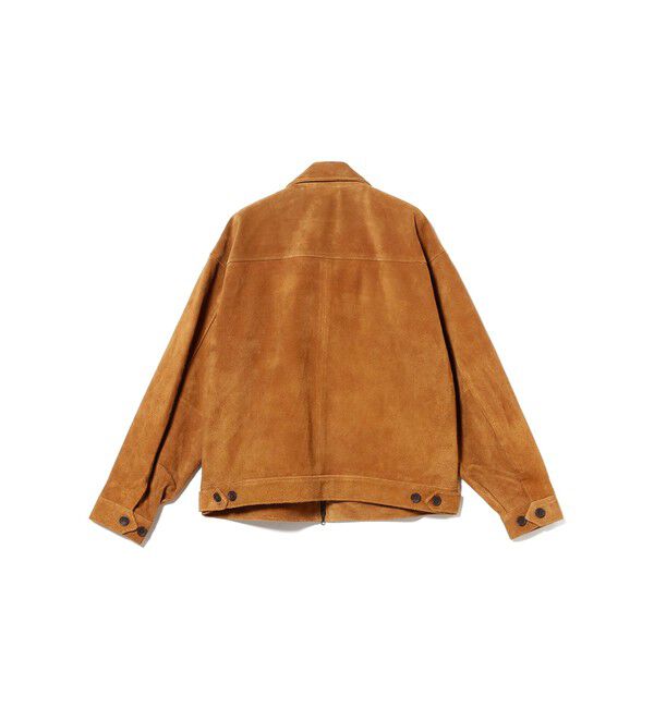 BEAMS「スエード ジップアップ ブルゾン【ワイドフィット】」|ブルゾン・スタジャン|