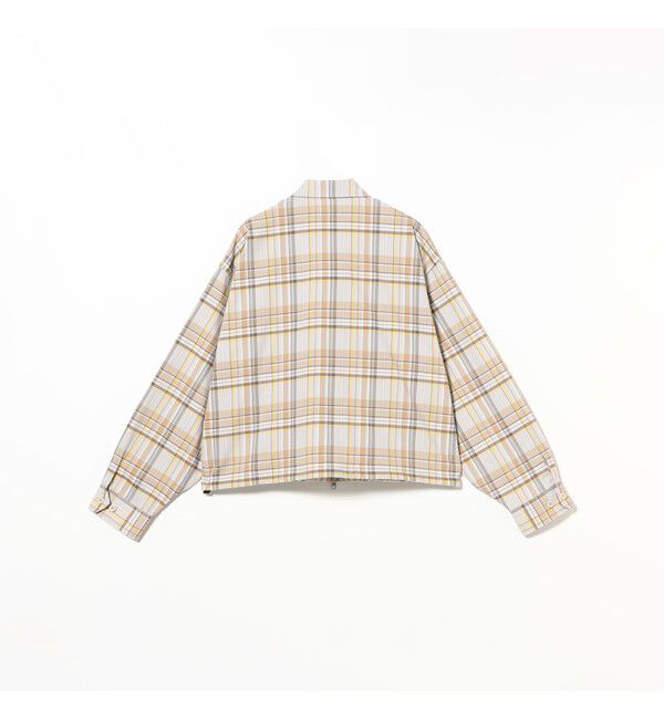 BEAMS「チェック ジップ ブルゾン」|ブルゾン・スタジャン|