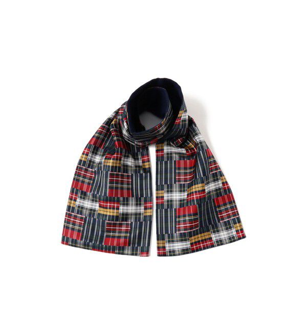 BEAMS PLUS「Silk Cashmere Reversible Stole」|マフラー|BLUE