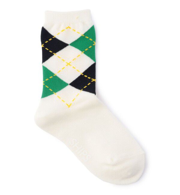 SHIPS KIDS「SHIPS KIDS:アーガイル ソックス」|ソックス|オフホワイト