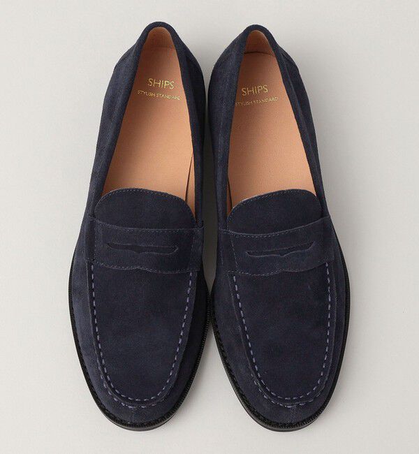 SHIPS「SHIPS:〈撥水〉スエード コイン ローファー」|その他|