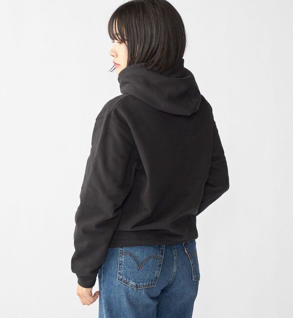 SHIPS「【WEB限定】SHIPS: マイクロ SHIPS 刺繍 ロゴ 裏毛 スウェット プルオーバーパーカー」|パーカー|