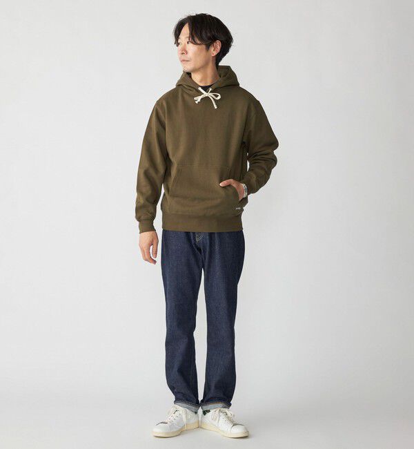 SHIPS「【WEB限定】SHIPS: マイクロ SHIPS 刺繍 ロゴ 裏毛 スウェット プルオーバーパーカー」|パーカー|