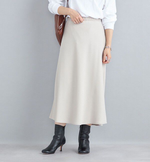 SHIPS for women「〈手洗い可能〉フィブリルサテン マーメイド スカート◇」|スカート|ベージュ
