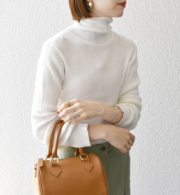 SHIPS any「SHIPS any:〈手洗い可能〉デリケート リブ タートルネック ニット プルオーバー」|ニット・セーター|