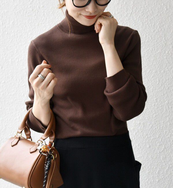 SHIPS any「SHIPS any:〈手洗い可能〉デリケート リブ タートルネック ニット プルオーバー」|ニット・セーター|