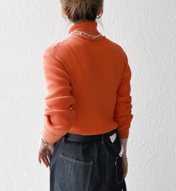 SHIPS any「SHIPS any:〈手洗い可能〉デリケート リブ タートルネック ニット プルオーバー」|ニット・セーター|