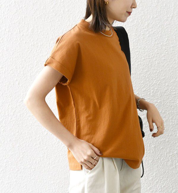 SHIPS any「《一部追加予約》SHIPS any:〈抗菌防臭/洗濯機可能〉USAコットン フレンチスリーブ TEE」|Tシャツ・カットソー|