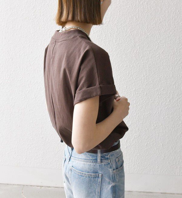 SHIPS any「《一部追加予約》SHIPS any:〈抗菌防臭/洗濯機可能〉USAコットン フレンチスリーブ TEE」|Tシャツ・カットソー|