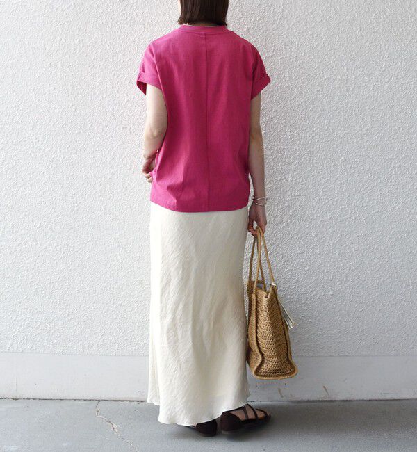 SHIPS any「《一部追加予約》SHIPS any:〈抗菌防臭/洗濯機可能〉USAコットン フレンチスリーブ TEE」|Tシャツ・カットソー|