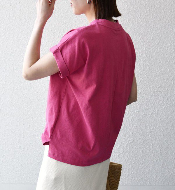 SHIPS any「《一部追加予約》SHIPS any:〈抗菌防臭/洗濯機可能〉USAコットン フレンチスリーブ TEE」|Tシャツ・カットソー|