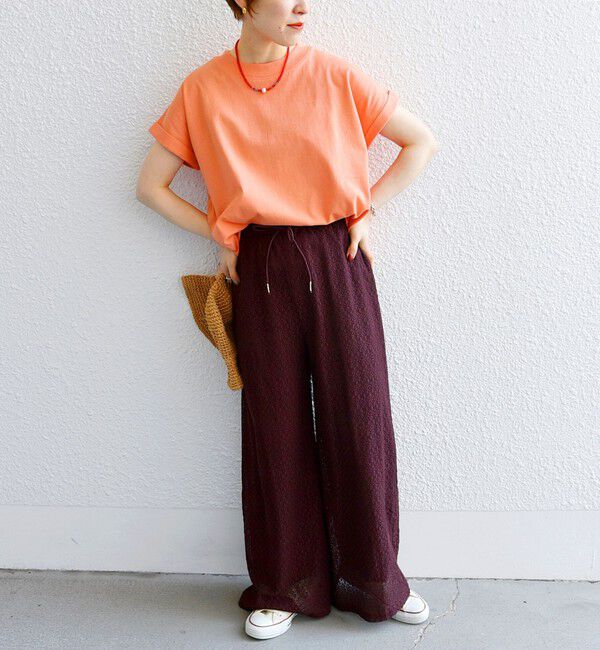 SHIPS any「《一部追加予約》SHIPS any:〈抗菌防臭/洗濯機可能〉USAコットン フレンチスリーブ TEE」|Tシャツ・カットソー|