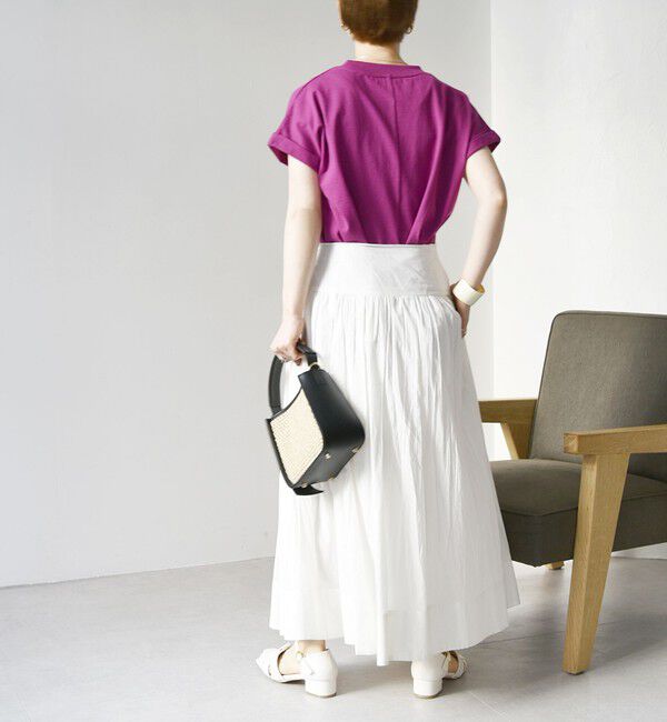 SHIPS any「《一部追加予約》SHIPS any:〈抗菌防臭/洗濯機可能〉USAコットン フレンチスリーブ TEE」|Tシャツ・カットソー|