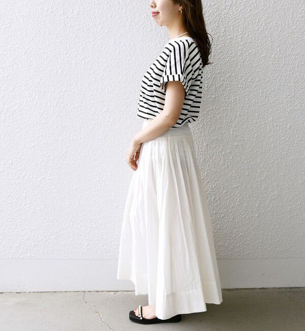 SHIPS any「《一部追加予約》SHIPS any:〈抗菌防臭/洗濯機可能〉USAコットン フレンチスリーブ TEE」|Tシャツ・カットソー|