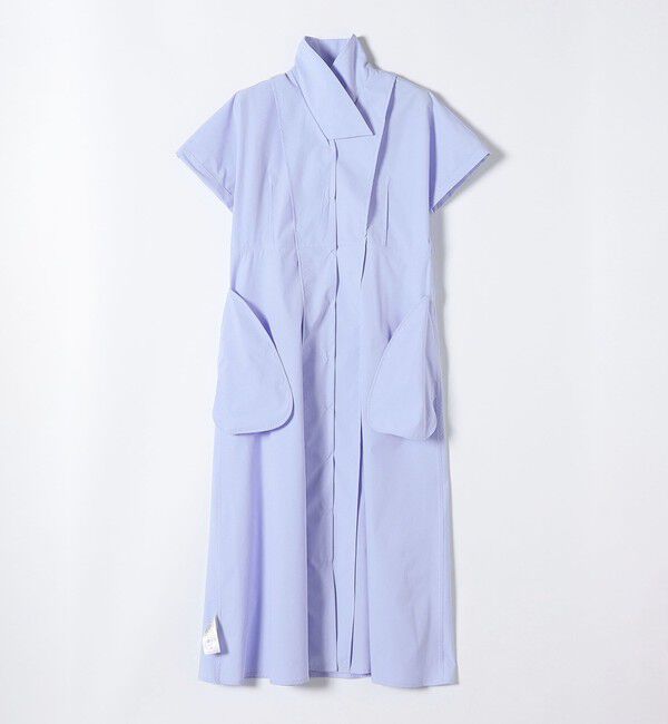 SHIPS any「SHIPS any:〈洗濯機可能〉フラットカラー Vネック フレア ワンピース」|ワンピース|