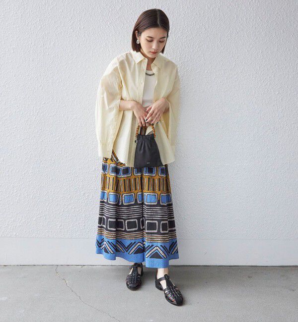 SHIPS for women「〈手洗い可能〉綿 ナイロン シアー オーバー シャツ ◇」|シャツ・ブラウス|