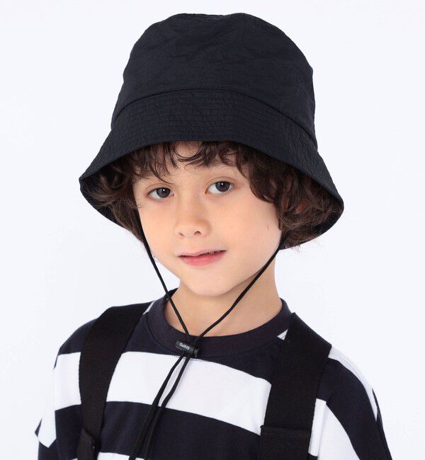 SHIPS KIDS「SHIPS KIDS:〈吸水速乾〉メッシュ バケット ハット」|ハット|ブラック