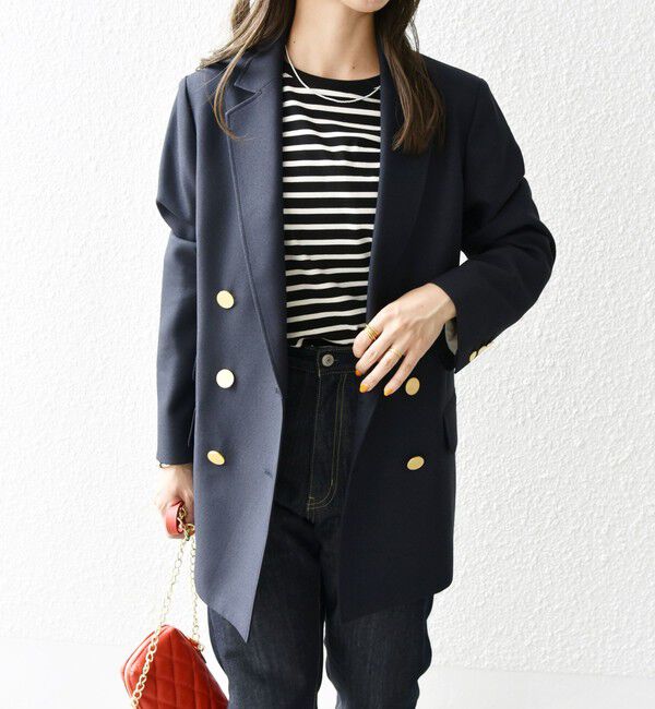 SHIPS any「SHIPS any:〈洗濯機可能〉アイビー ブレザー ダブル ジャケット」|テーラードジャケット|