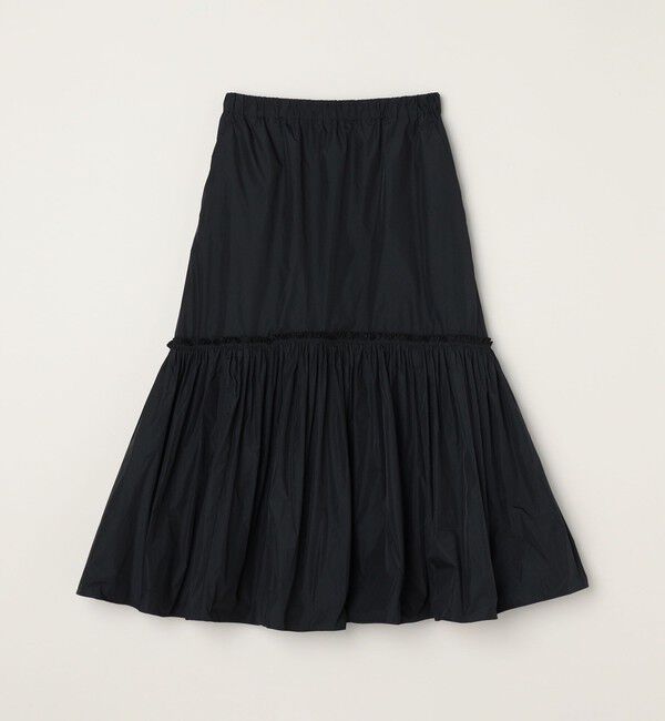 quaranciel「quaranciel:〈洗濯機可能〉ソリッド タフタ スカート」|フレア|