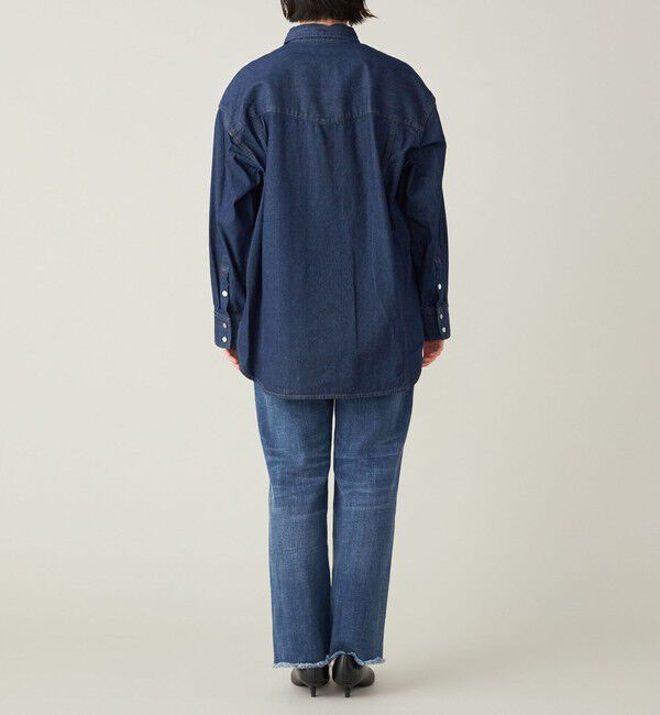 quaranciel「quaranciel:〈洗濯機可能〉オーバー サイズ デニム シャツ」|シャツ・ブラウス|