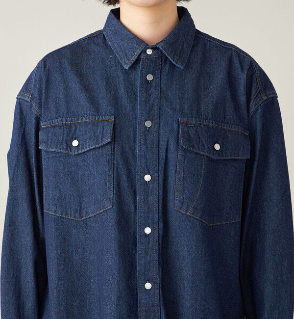 quaranciel「quaranciel:〈洗濯機可能〉オーバー サイズ デニム シャツ」|シャツ・ブラウス|