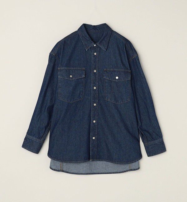 quaranciel「quaranciel:〈洗濯機可能〉オーバー サイズ デニム シャツ」|シャツ・ブラウス|