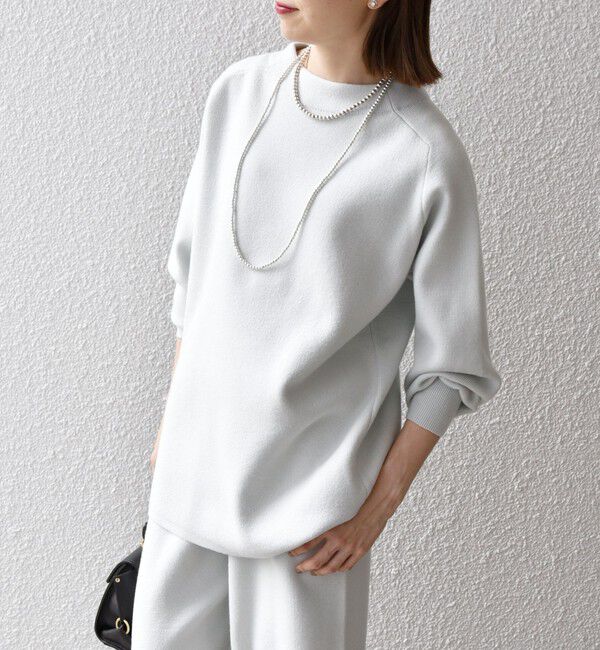 SHIPS any「SHIPS any:〈手洗い可能〉ミラノリブ スタンドネック プルオーバー」|ニット・セーター|