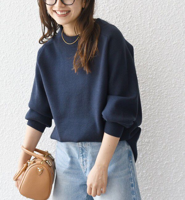 SHIPS any「SHIPS any:〈手洗い可能〉ミラノリブ スタンドネック プルオーバー」|ニット・セーター|