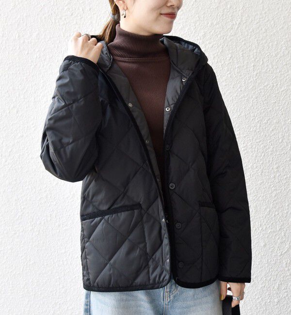 SHIPS any「【SHIPS any別注】TAION:〈手洗い可能〉パイピング フード ジャケット」|ダウン|