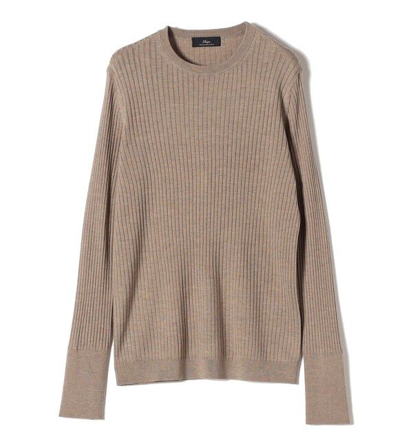 SHIPS for women「SHIPS Primary Navy Label:シルク カシミヤ プルオーバー」|ニット・セーター|ベージュ