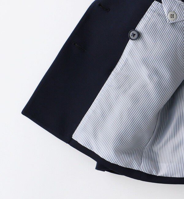 SHIPS KIDS「SHIPS KIDS:110～130cm / ポンチ ダブル ジャケット」|テーラードジャケット|