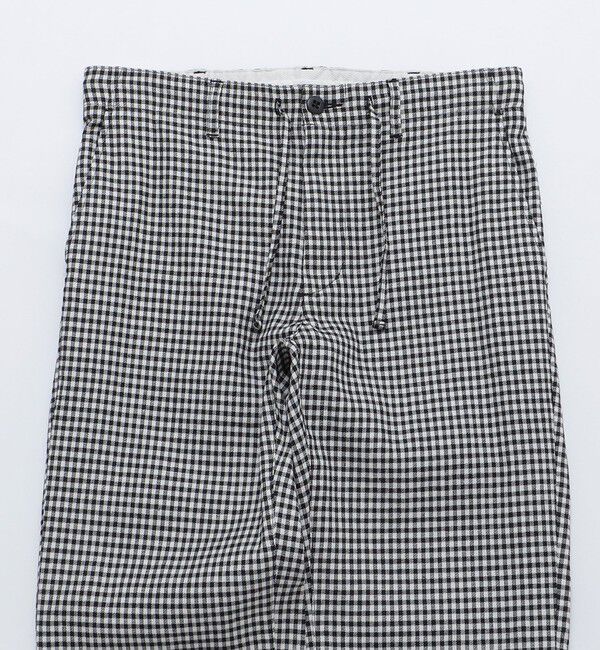 SHIPS「SHIPS: SOLOTEX(R) サフィランリネン ストライプ/チェック イージー パンツ」|チノ|