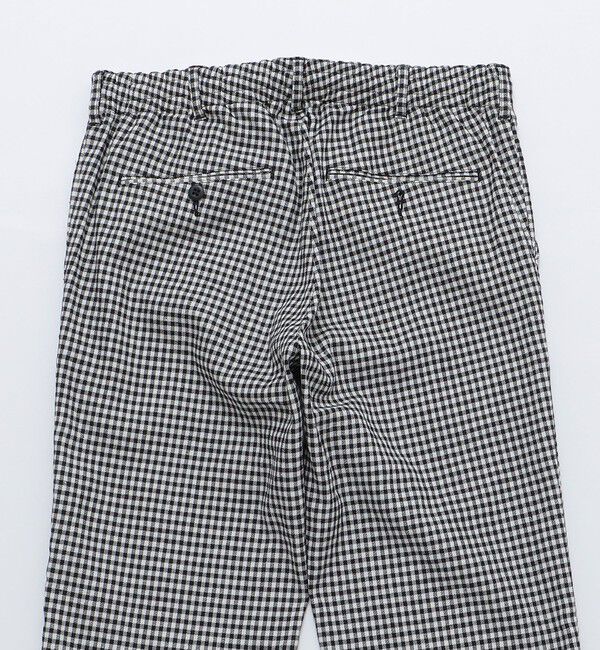 SHIPS「SHIPS: SOLOTEX(R) サフィランリネン ストライプ/チェック イージー パンツ」|チノ|