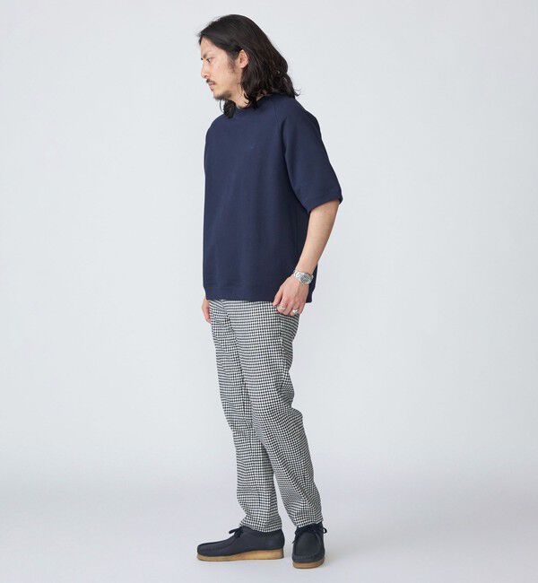 SHIPS「SHIPS: SOLOTEX(R) サフィランリネン ストライプ/チェック イージー パンツ」|チノ|