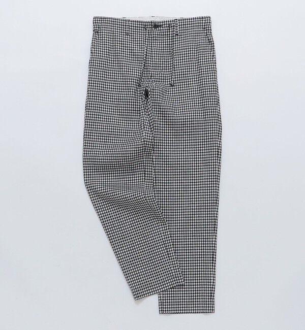 SHIPS「SHIPS: SOLOTEX(R) サフィランリネン ストライプ/チェック イージー パンツ」|チノ|