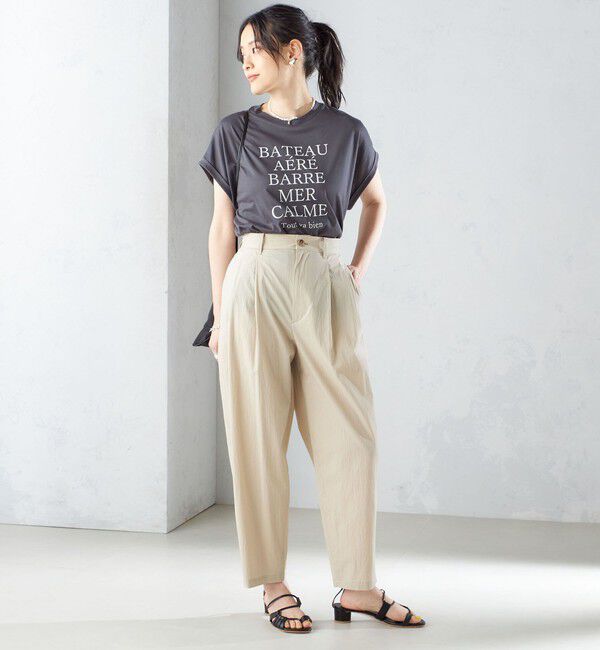 SHIPS for women「ローズペトール 半袖 プリント TEE」|Tシャツ・カットソー|