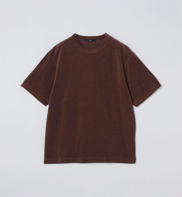 SHIPS「SHIPS:〈抗菌・防臭〉PLA ポリ乳酸 パイル クルーネック Tシャツ」|Tシャツ・カットソー|