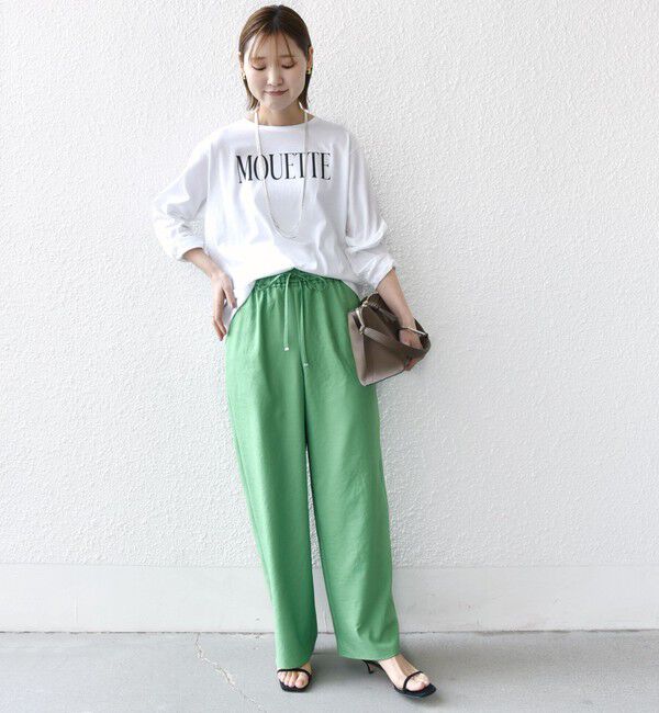 SHIPS for women「《一部追加予約》〈吸水速乾 / 防しわ / 接触冷感 / 手洗い可能〉ツイル ドロスト パンツ」|その他|