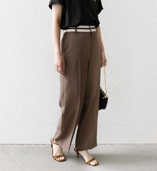 SHIPS any「SHIPS any:〈洗濯機可能〉オックス ウエスト ライン パンツ」|その他|