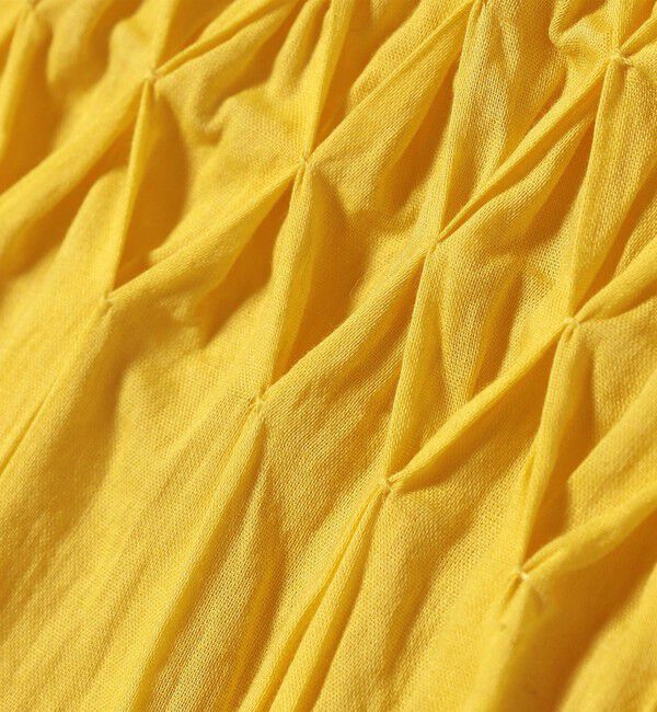 SHIPS any「《一部追加予約》【WEB限定】SHIPS any: ハンドスモッキング  コットン フレア ノースリーブ ワンピース」|ワンピース|