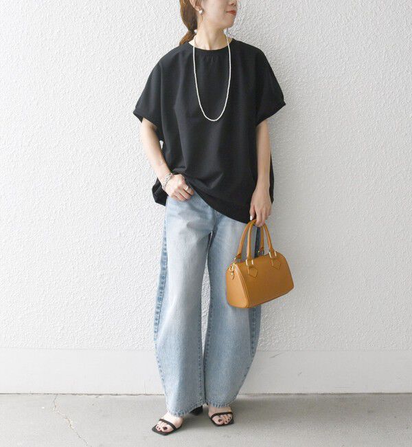 SHIPS any「SHIPS any:〈洗濯機可能〉インレイ コクーン ショートスリーブ プルオーバー」|Tシャツ・カットソー|