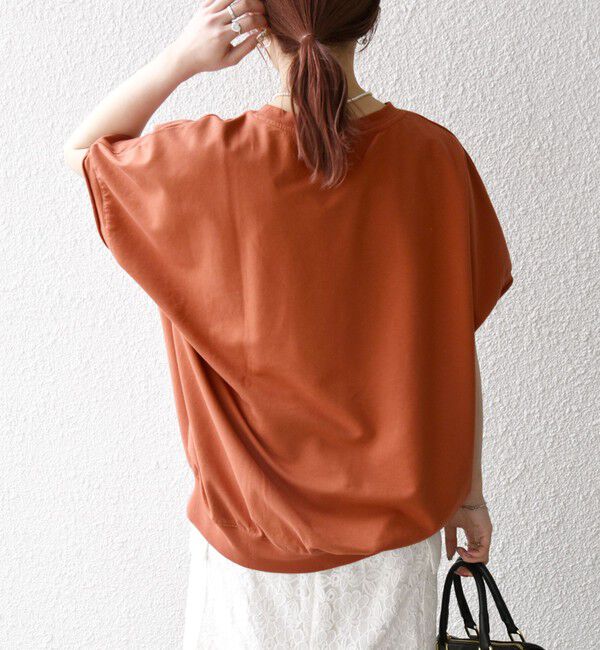 SHIPS any「SHIPS any:〈洗濯機可能〉インレイ コクーン ショートスリーブ プルオーバー」|Tシャツ・カットソー|