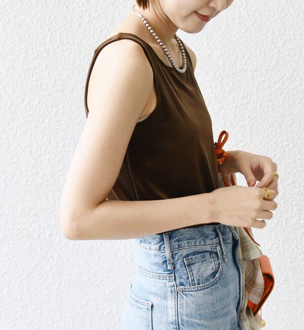 SHIPS for women「〈手洗い可能〉スクエア ネック タンクトップ」|タンクトップ|