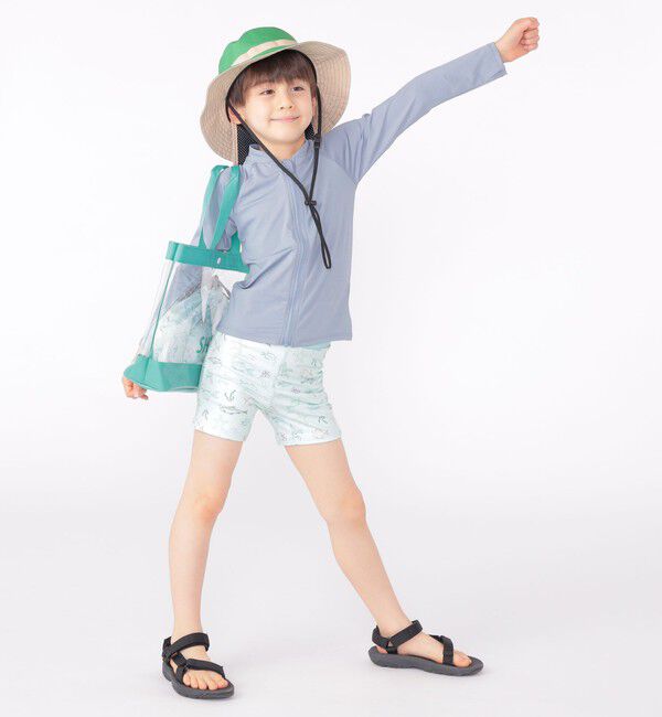 SHIPS KIDS「SHIPS KIDS:〈UVカット/撥水/吸水速乾〉サファリ ハット」|ハット|
