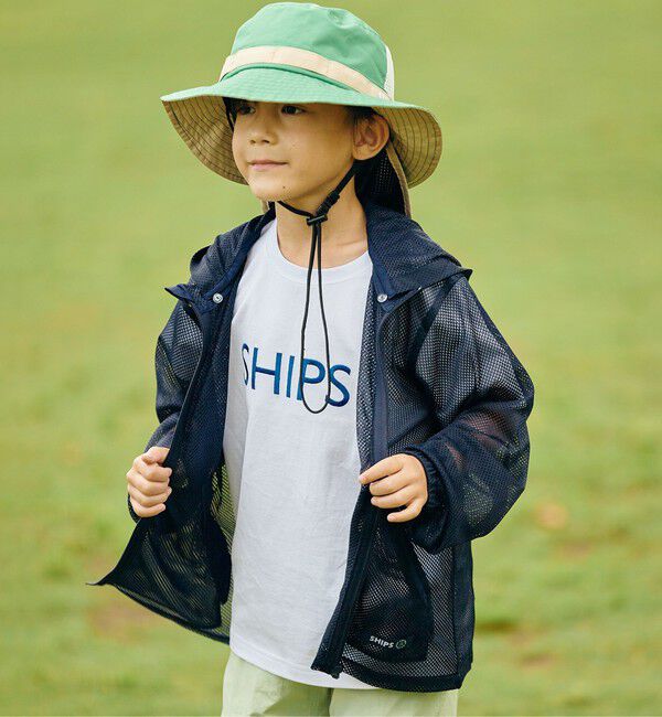 SHIPS KIDS「SHIPS KIDS:〈UVカット/撥水/吸水速乾〉サファリ ハット」|ハット|