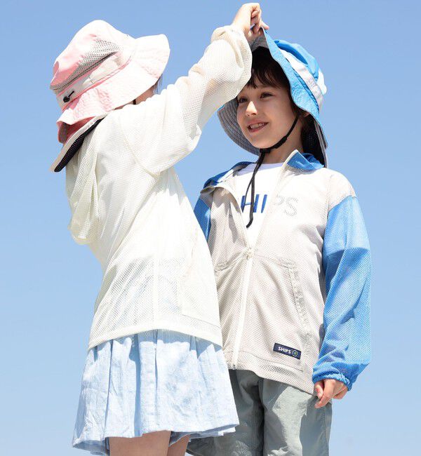 SHIPS KIDS「SHIPS KIDS:〈UVカット/撥水/吸水速乾〉サファリ ハット」|ハット|