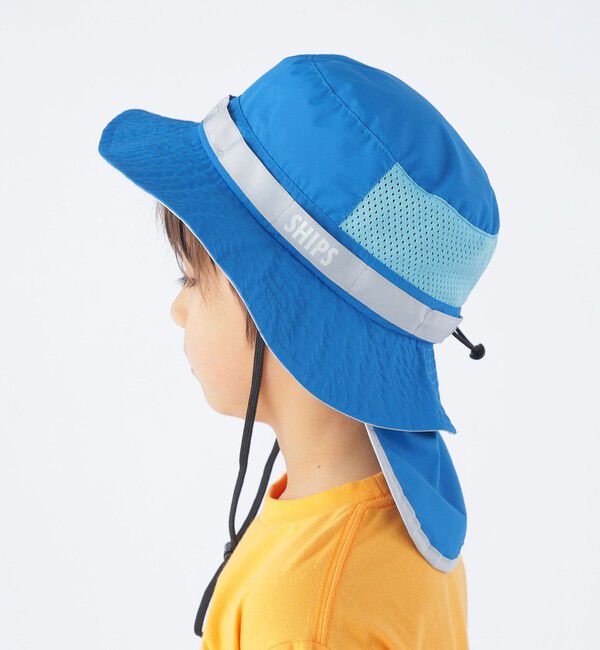 SHIPS KIDS「SHIPS KIDS:〈UVカット/撥水/吸水速乾〉サファリ ハット」|ハット|